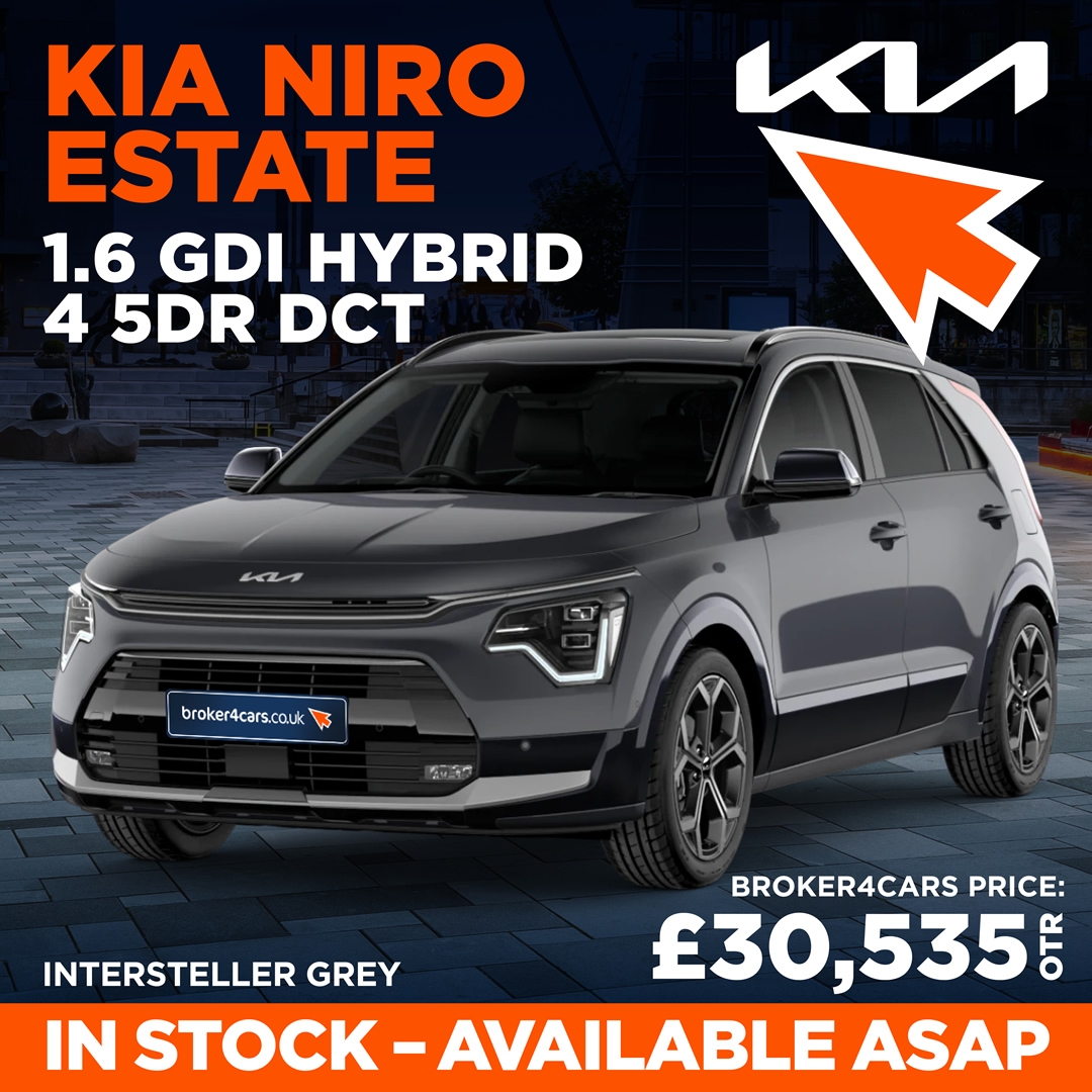 KIA NIRO ESTATE 1.6 GDi Hybrid 4 5dr DCT. Intersteller Grey. In Stock - Available ASAP. Broker4Cars Price £30,535 OTR